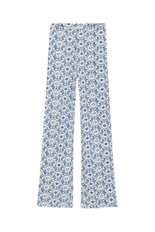 2 pantalons - Corail et bleu cobalt