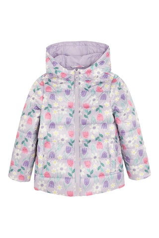 Parka à capuche 2-en-1 - Vert d’eau et violet