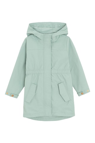 Parka à capuche 2-en-1 - Vert d’eau et violet