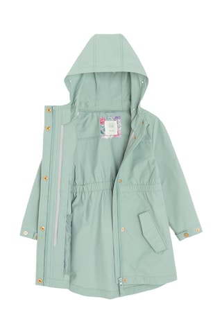 Parka à capuche 2-en-1 - Vert d’eau et violet