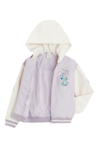 Teddy à capuche Stitch Lilo et Stitch Disney - Mauve
