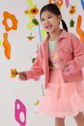 Veste en jean - Corail