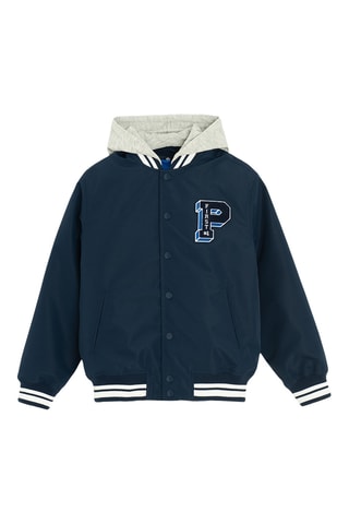 Teddy à capuche 2-en-1 - Bleu