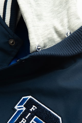 Teddy à capuche 2-en-1 - Bleu