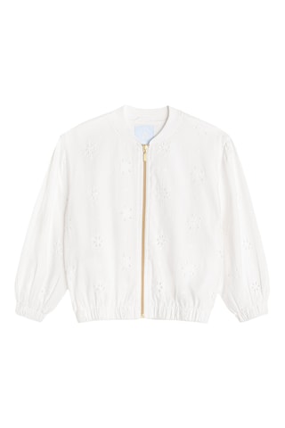 Veste en broderie anglaise - Blanc