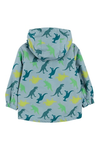 Parka à capuche - Gris clair et vert clair