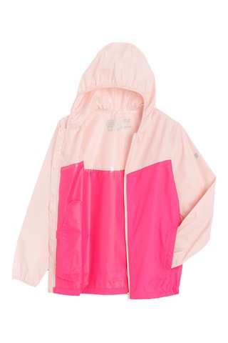 Veste à capuche - Rose clair et fuchsia