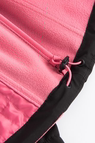 Veste à capuche - Noir et rose