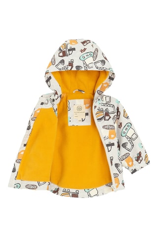 Veste à capuche - Blanc et anthracite