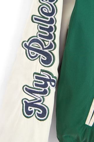 Teddy à capuche - Vert et blanc