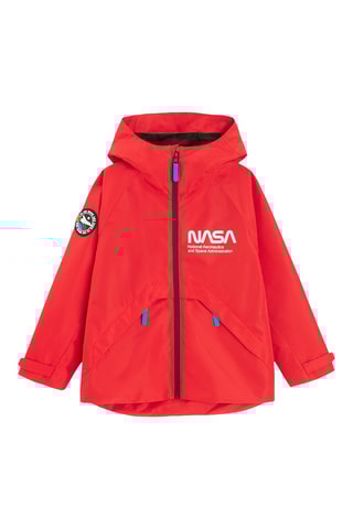Coupe-vent à capuche NASA - Rouge