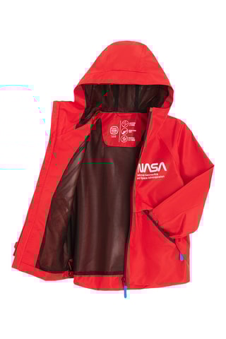 Coupe-vent à capuche NASA - Rouge