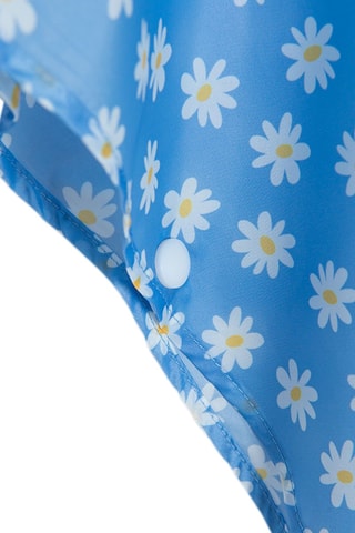 Cape de pluie à capuche Bleu clair