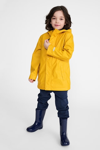 Impermeável com capuz - Amarelo