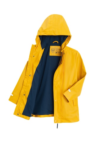 Impermeável com capuz - Amarelo