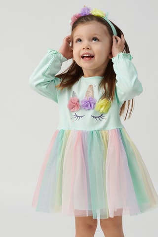 Robe et bandeau - Turquoise