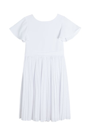 Robe plissée Blanc