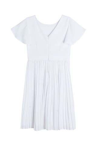 Robe plissée Blanc