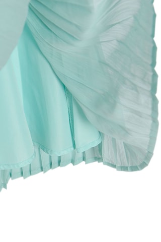 Robe plissée Turquoise