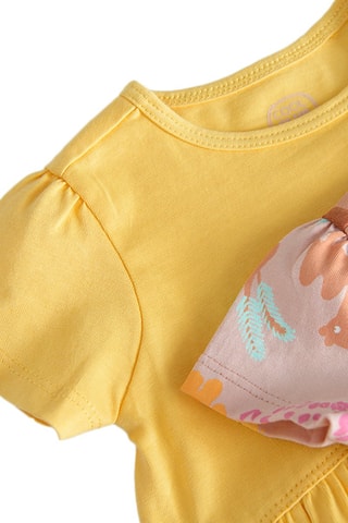 2 robes Jaune et mauve