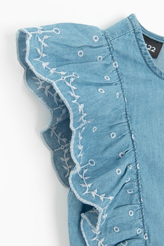 Robe en jean - Bleu cobalt