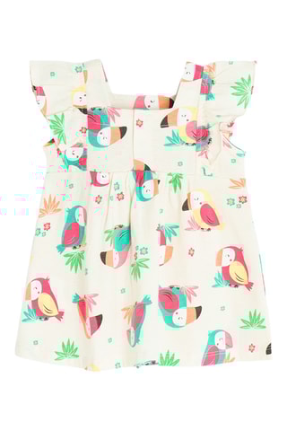 2 robes - Fuchsia et écru