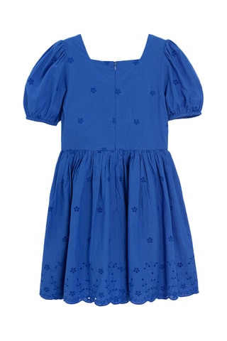 Robe en broderie anglaise - Bleu roi
