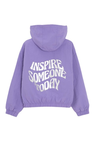 Coupe-vent à capuche - Mauve