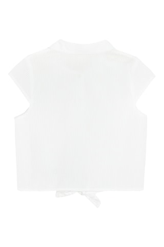 Chemisier noué - Blanc