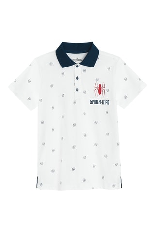 Polo Spider-Man Avengers Marvel - Blanc