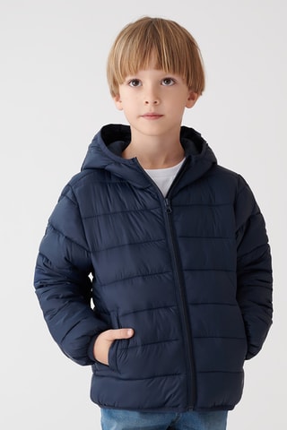 Doudoune à capuche - Bleu marine