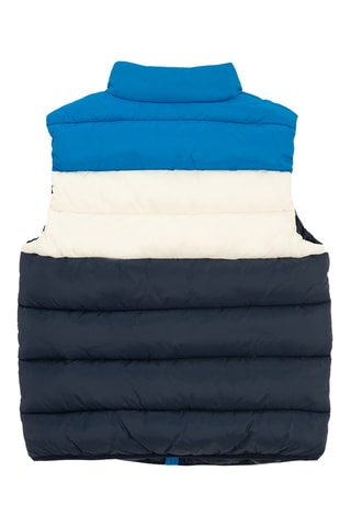 Doudoune sans manches - Bleu marine et blanc