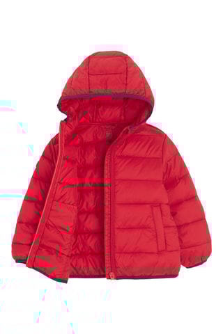 Doudoune à capuche - Rouge