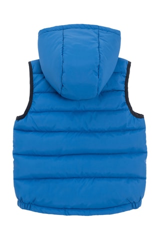 Doudoune à capuche - Bleu roi et noir