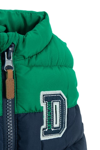 Doudoune sans manches - Bleu marine et vert