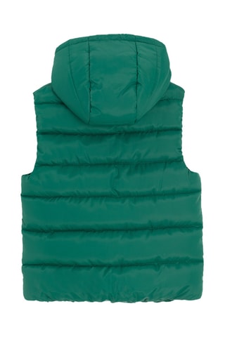 Doudoune sans manches à capuche - Vert foncé