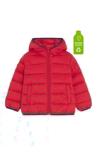 Doudoune à capuche - Rouge