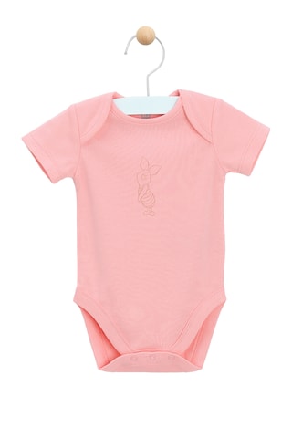 4 bodys Winnie l'Ourson Disney - Saumon et écru