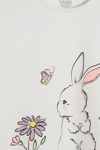 Pyjama Blanc et rose