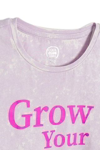 T-shirt Violet chiné