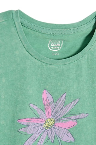 T-shirt Vert chiné