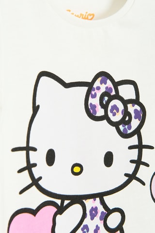T-shirt Hello Kitty Sanrio - Blanc