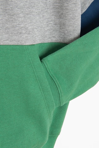 Sweat - Gris chiné et vert