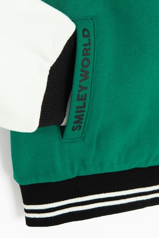 Sweat à capuche Smiley - Vert