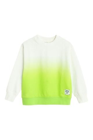 Sweat dip and dye - Blanc et vert