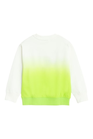 Sweat dip and dye - Blanc et vert