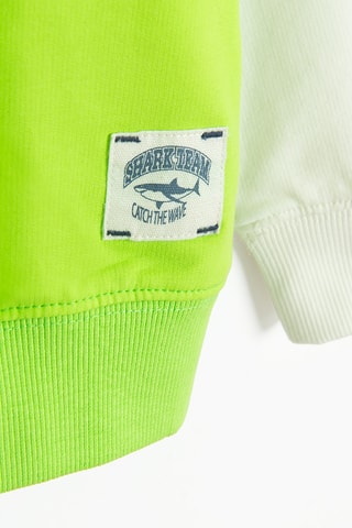 Sweat dip and dye - Blanc et vert