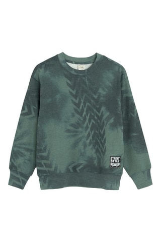 Sweat tie and dye - Vert foncé