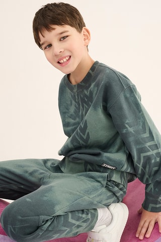 Sweat tie and dye - Vert foncé