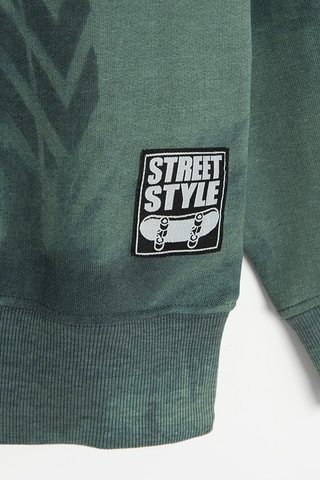 Sweat tie and dye - Vert foncé